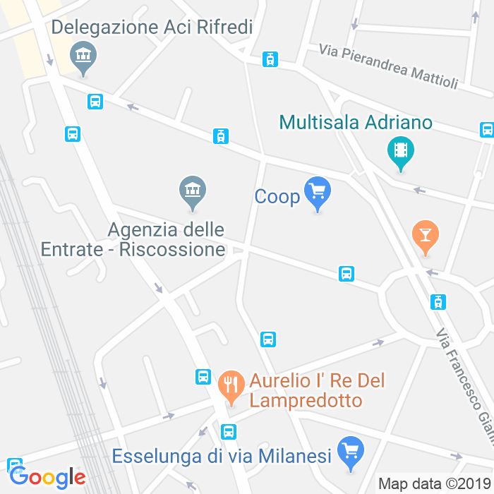 CAP di Via Del Palazzo Bruciato a Firenze