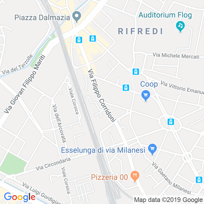 CAP di Via Filippo Corridoni a Firenze