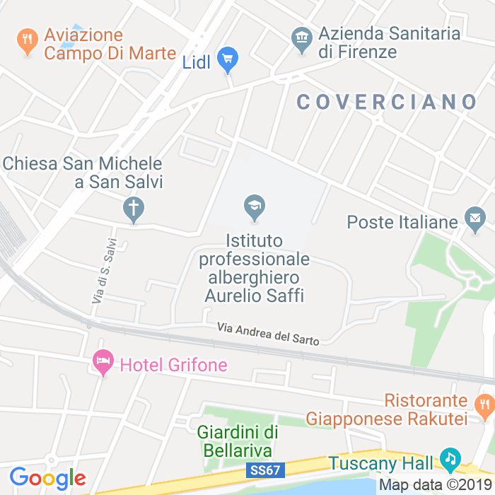 CAP di Via Andrea Del Sarto a Firenze
