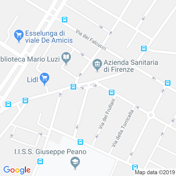 CAP di Via Arrigo Da Settimello a Firenze