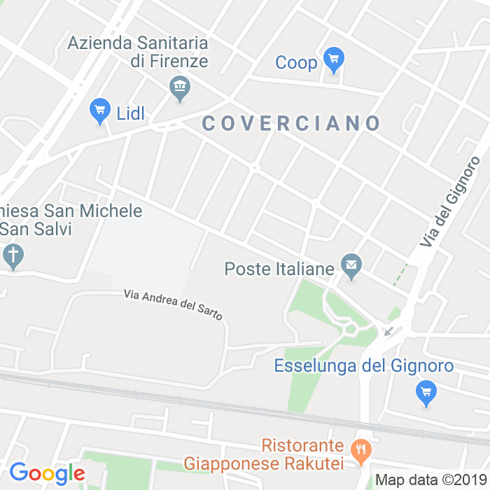 CAP di Via Del Mezzetta a Firenze