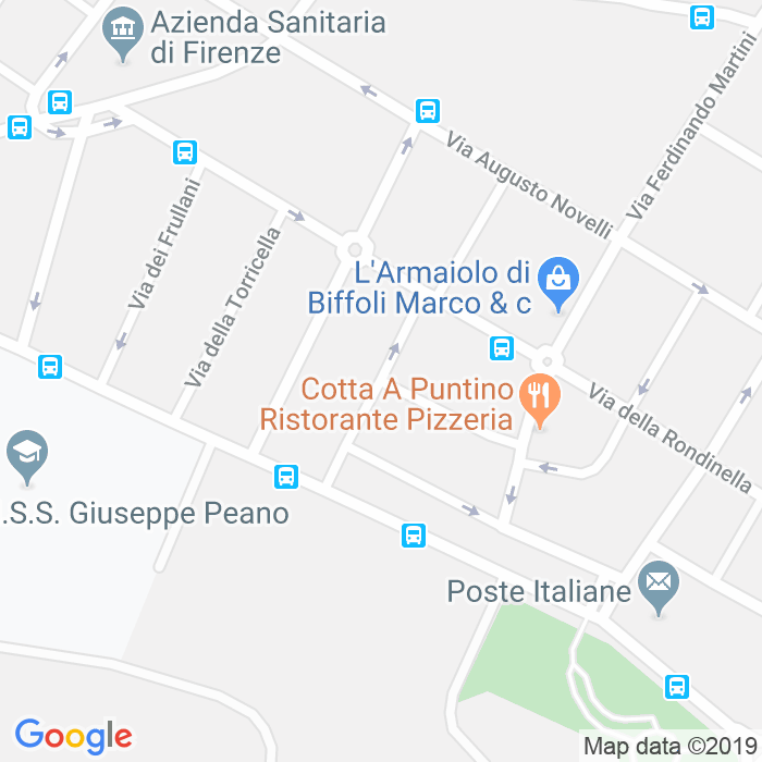 CAP di Via Enrico Nencioni a Firenze
