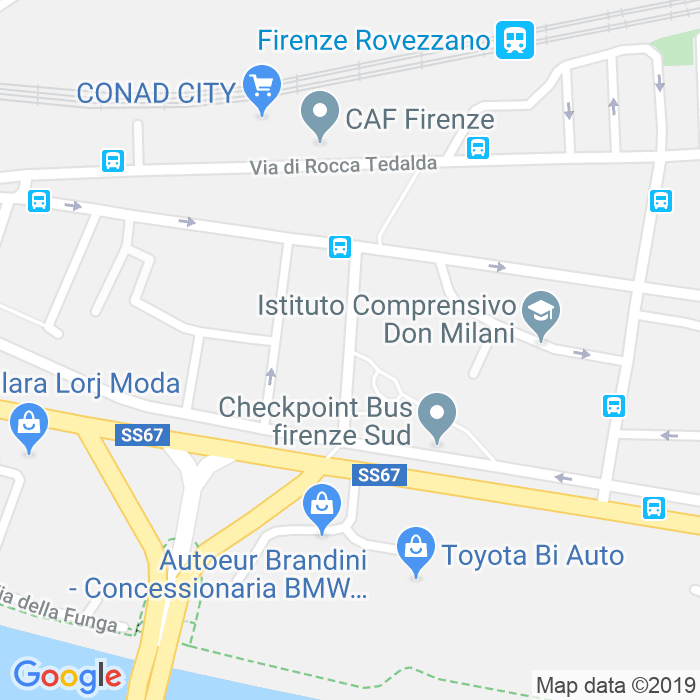 CAP di Via Ivanoe Bonomi a Firenze