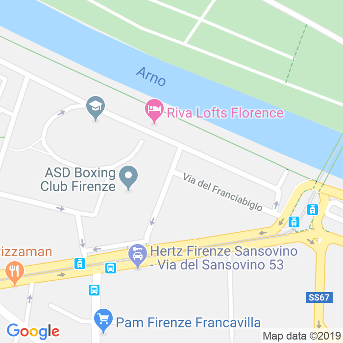 CAP di Via Del Franciabigio a Firenze