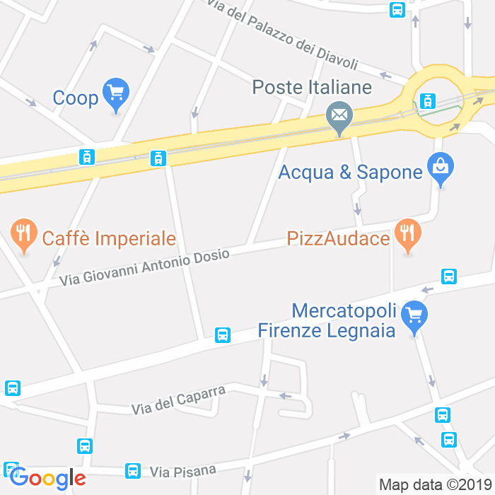 CAP di Via Giovanni Antonio Dosio a Firenze