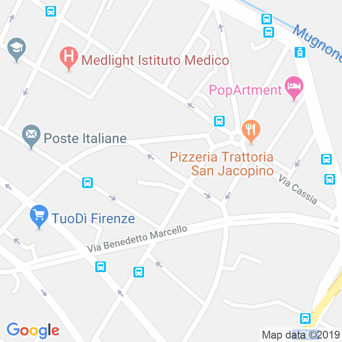 CAP di Via Gioacchino Rossini a Firenze