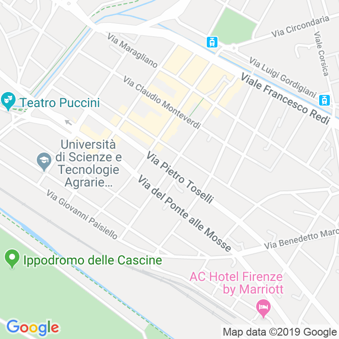 CAP di Via Pietro Toselli a Firenze