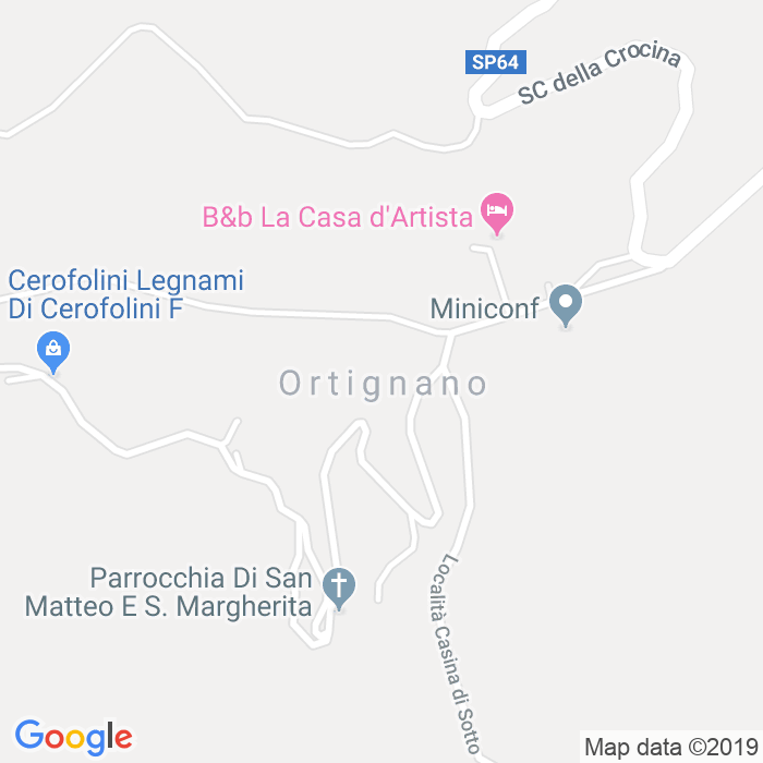 CAP di Ortignano Raggiolo in Arezzo