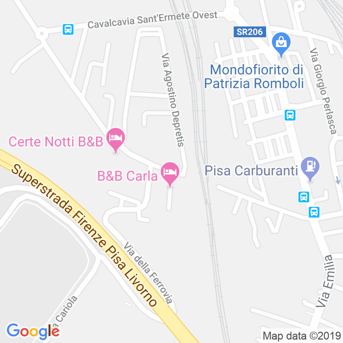 CAP di Via Agostino Bertani a Pisa