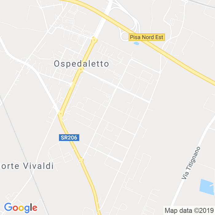 CAP di Via Antonio Meucci a Pisa