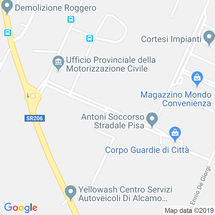 CAP di Via Archimede Bellatalla a Pisa