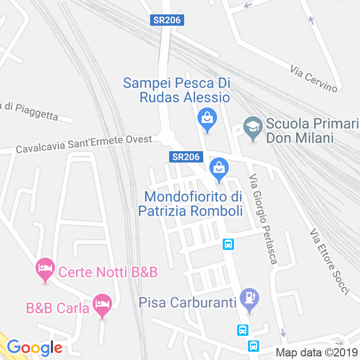 CAP di Via Giovanni Acerbi a Pisa