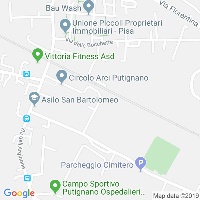 CAP di Via Giovanni Targioni Tozzetti a Pisa