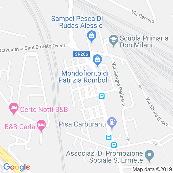 CAP di Via Giuseppe Sirtori a Pisa