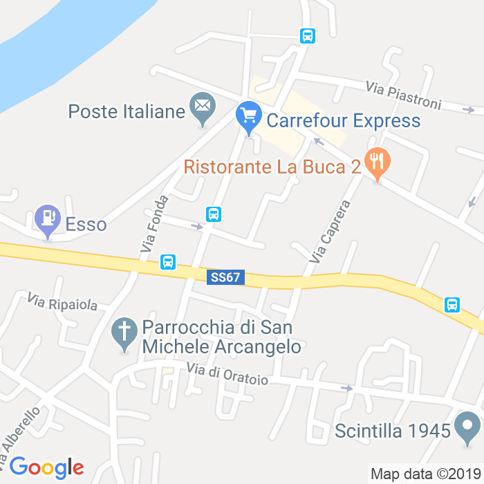 CAP di Via Ponte Dell'Ammiraglio a Pisa