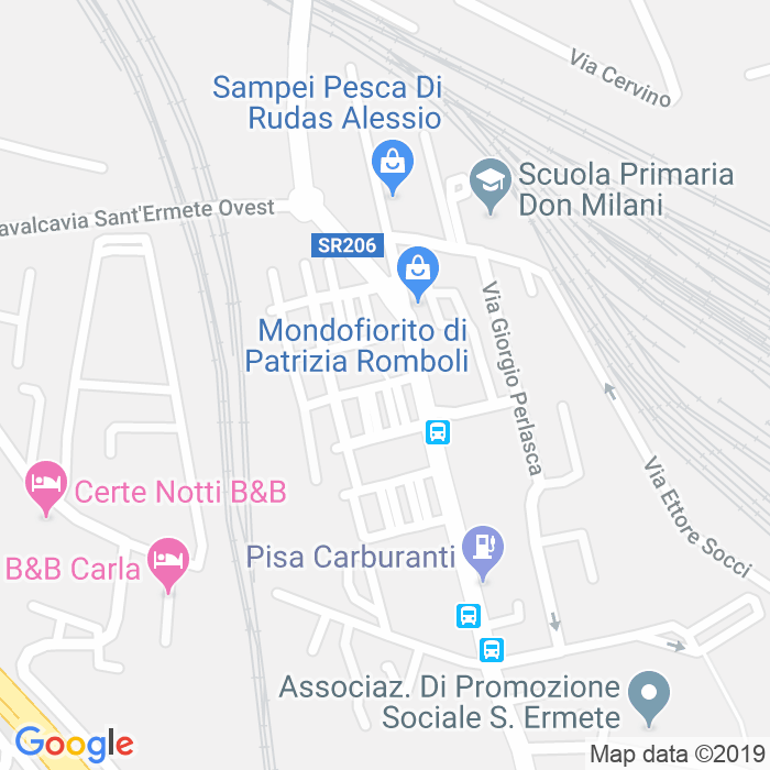 CAP di Via Raffaele Rubattino a Pisa