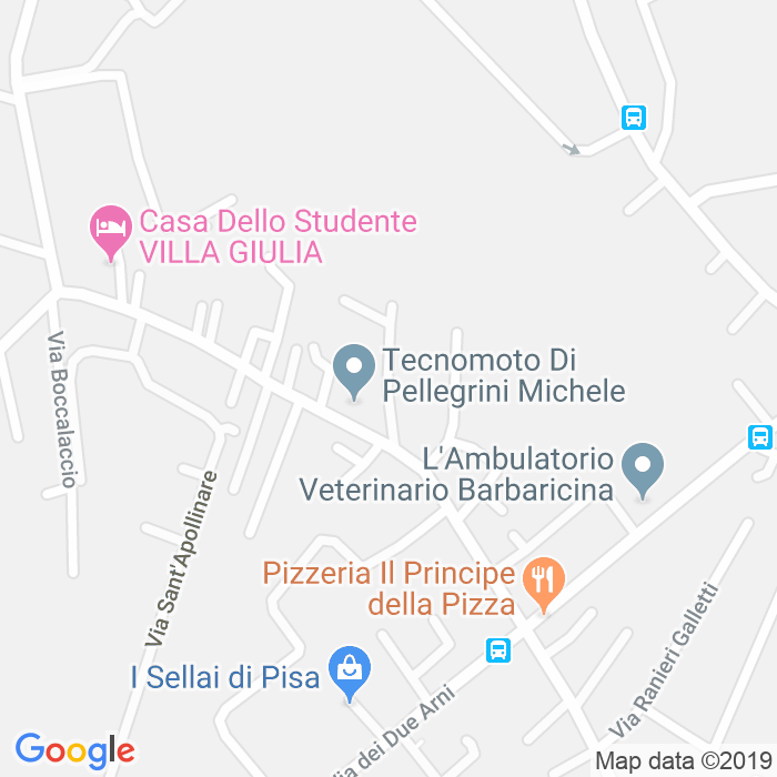 CAP di Via Dario Simoni a Pisa