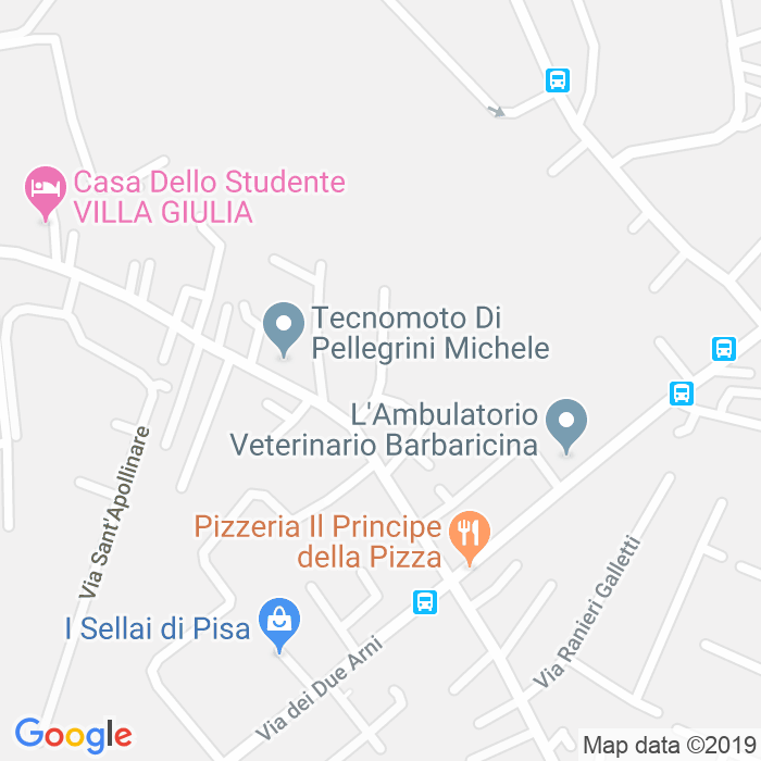 CAP di Via Sabatino Fedrighi a Pisa