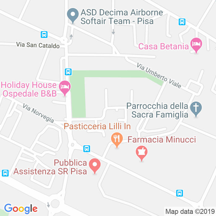 CAP di Via Francesco Pardi a Pisa