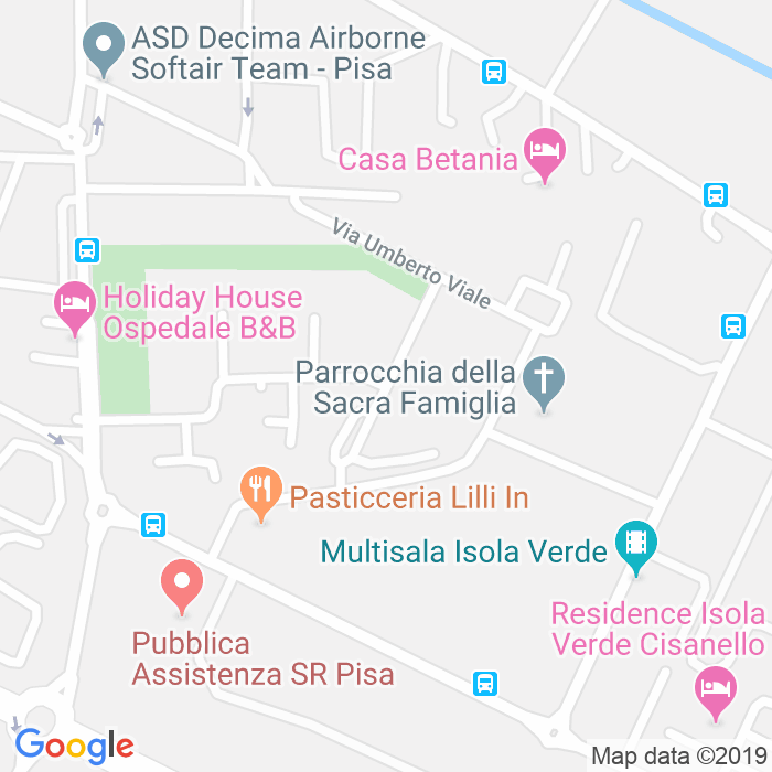 CAP di Via Giovanni Amendola a Pisa