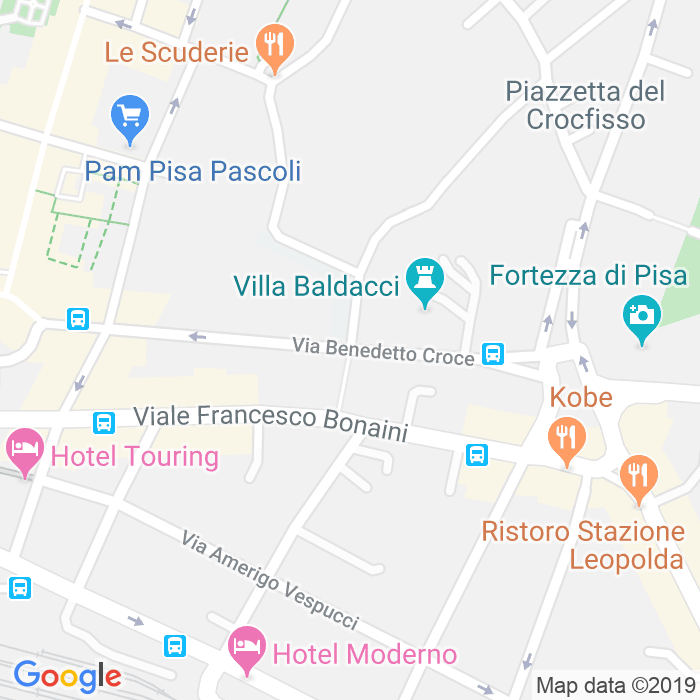 CAP di Via Benedetto Croce a Pisa