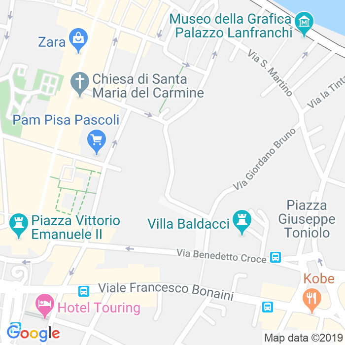 CAP di Via Simone Sancasciani a Pisa