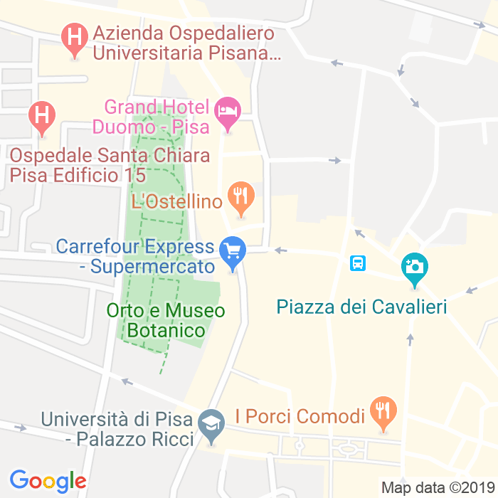 CAP di Piazza Felice Cavallotti a Pisa