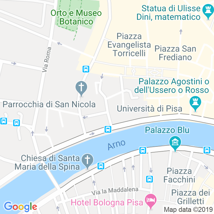 CAP di Piazza Francesco Carrara a Pisa