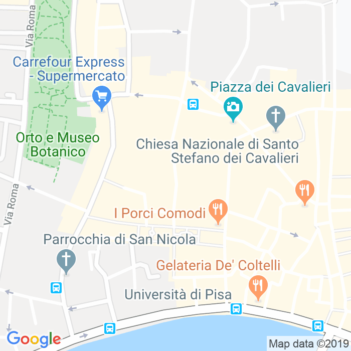 CAP di Via Pasquale Paoli a Pisa