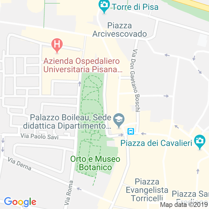 CAP di Via Porta Buozzi a Pisa
