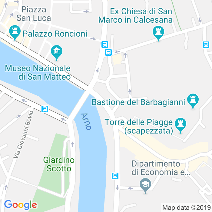 CAP di Lungarno Bruno Buozzi a Pisa