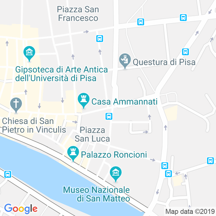 CAP di Via Giuseppe Giusti a Pisa