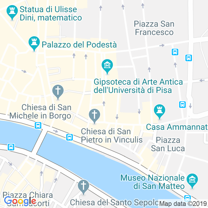 CAP di Via Giuseppe Verdi a Pisa
