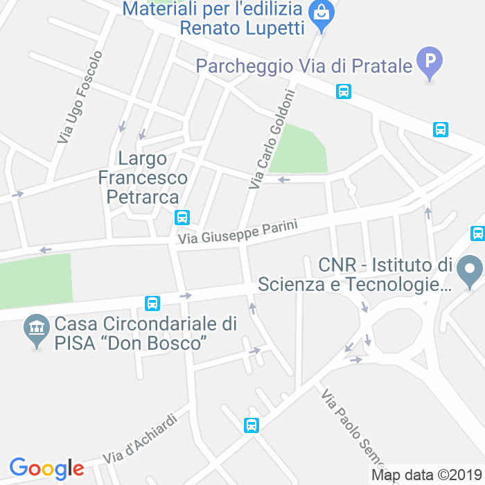CAP di Via Ignazio Pellegrini a Pisa