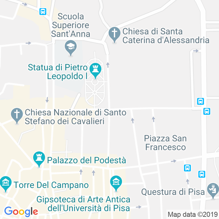 CAP di Via Renato Fucini a Pisa