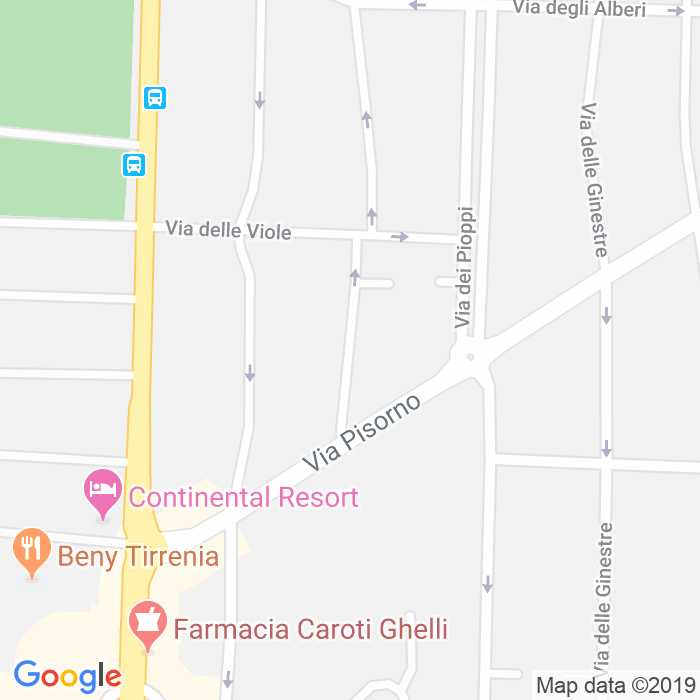 CAP di Via Delle Ortensie a Pisa