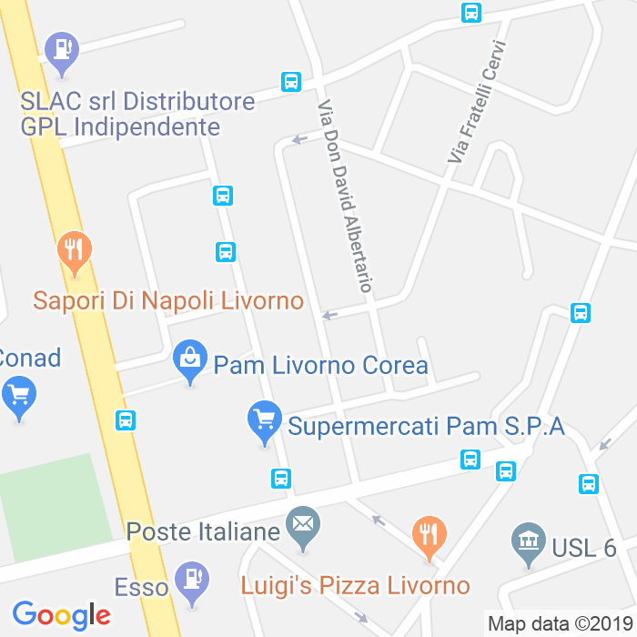 CAP di Via Giovanni Amendola a Livorno