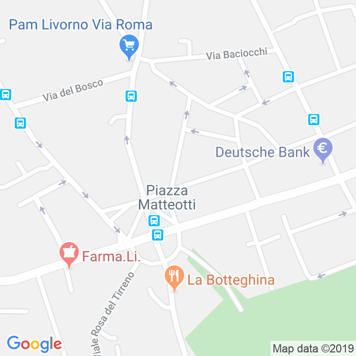 CAP di Via Ottaviano Targioni Tozzetti a Livorno