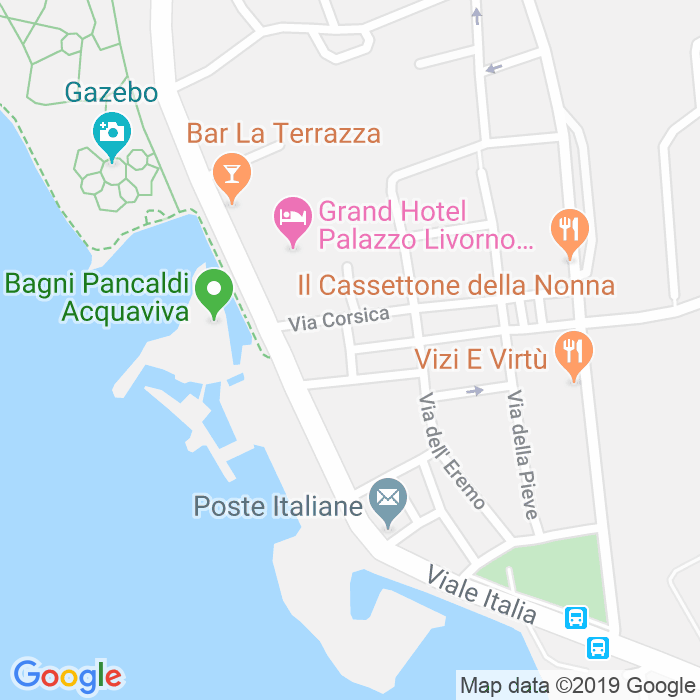 CAP di Piazza Giuseppe Emanuele Modigliani a Livorno