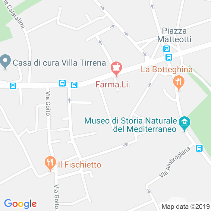 CAP di Via Giovanni Del Fantasia a Livorno