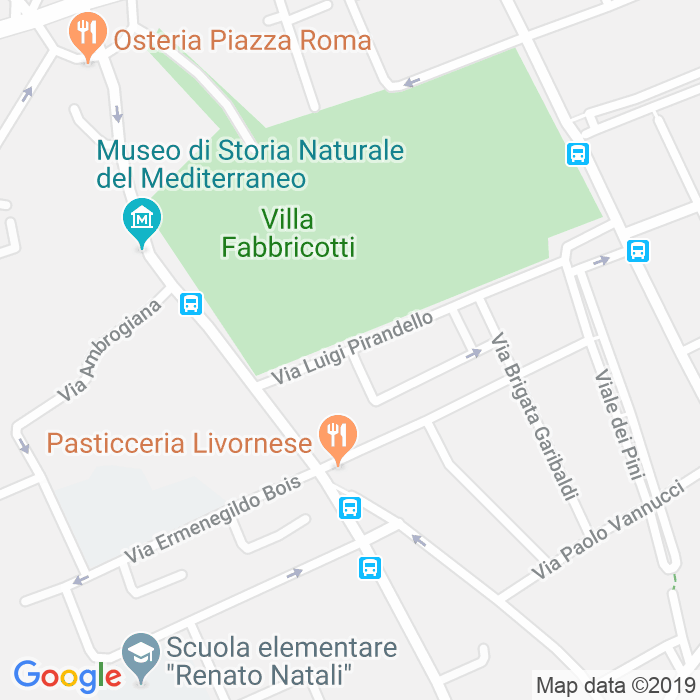 CAP di Via Roberto Bracco a Livorno