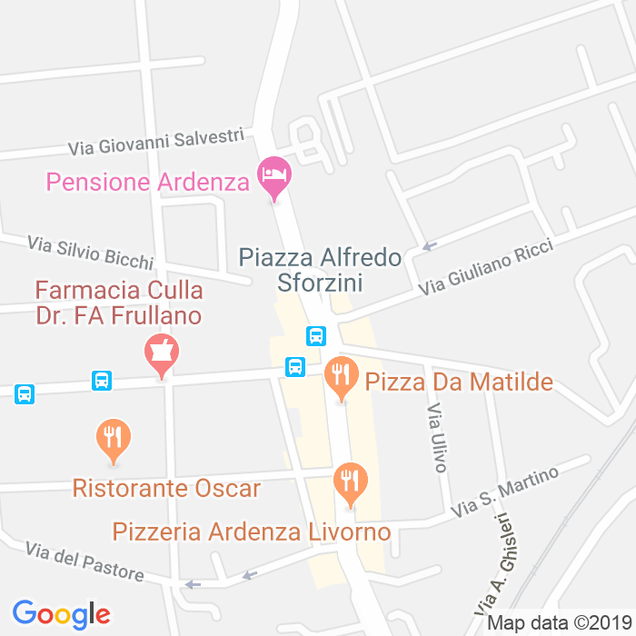 CAP di Piazza Alfredo Sforzini a Livorno
