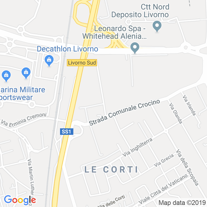 CAP di Via Del Crocino a Livorno