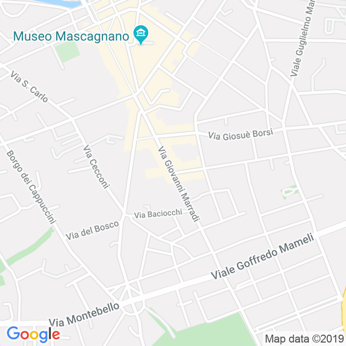 CAP di Via Giovanni Castelli Della Vinca a Livorno