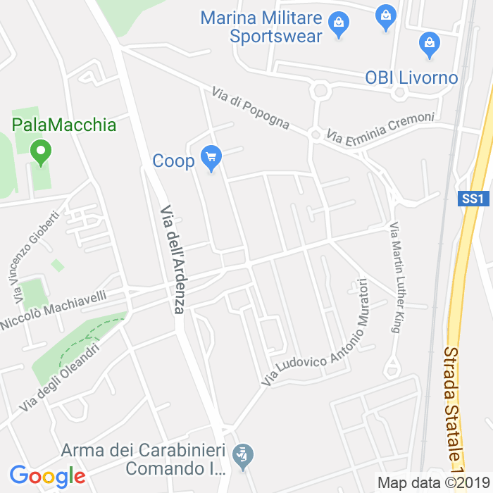 CAP di Via Luigi Settembrini a Livorno