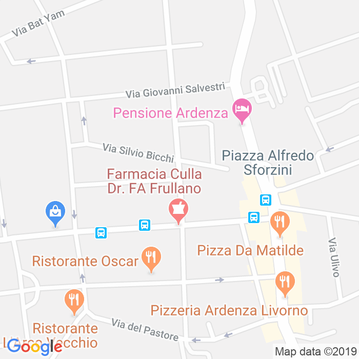 CAP di Via Raffaello Gambogi a Livorno