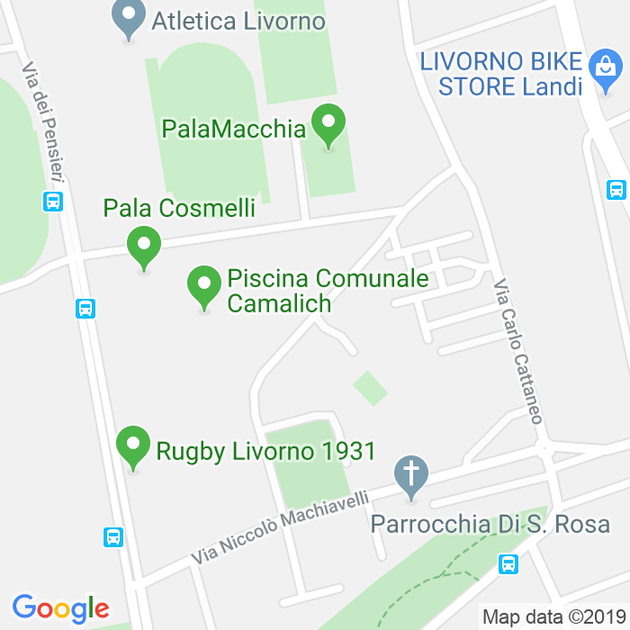CAP di Via Vincenzo Gioberti a Livorno