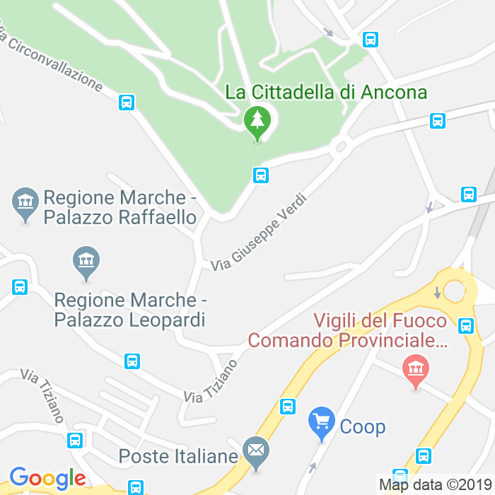 CAP di Via Giuseppe Verdi a Ancona