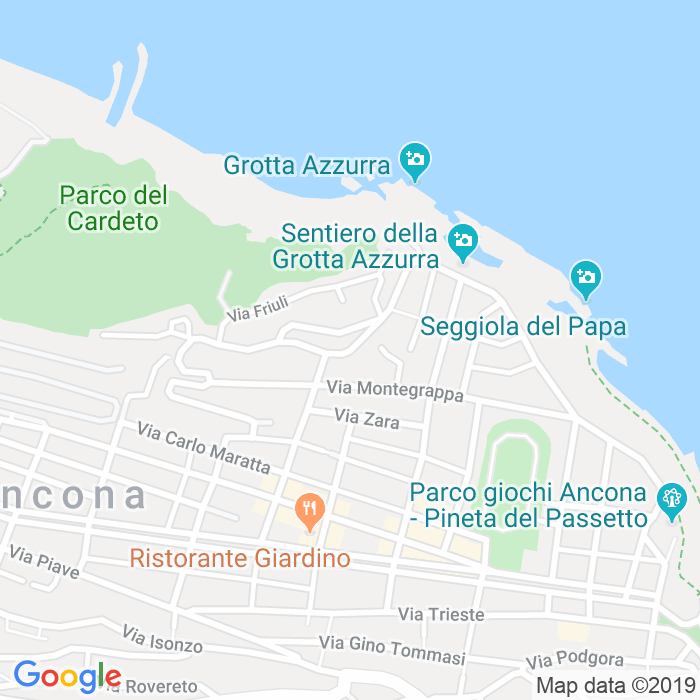 CAP di Via Panoramica a Ancona