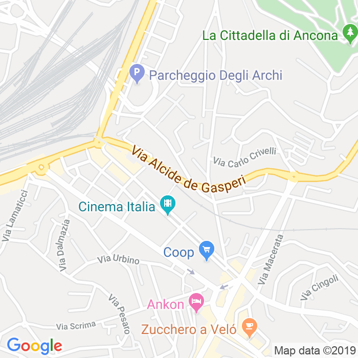 CAP di Via Alcide De Gasperi a Ancona